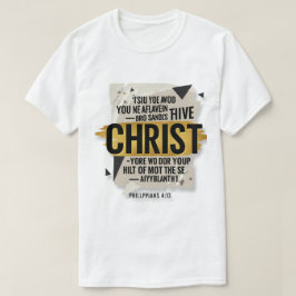 Camiseta Audaz diseño de tipografía cristiana - Fe en Crist