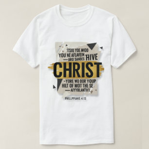 Camiseta Audaz diseño de tipografía cristiana - Fe en Crist
