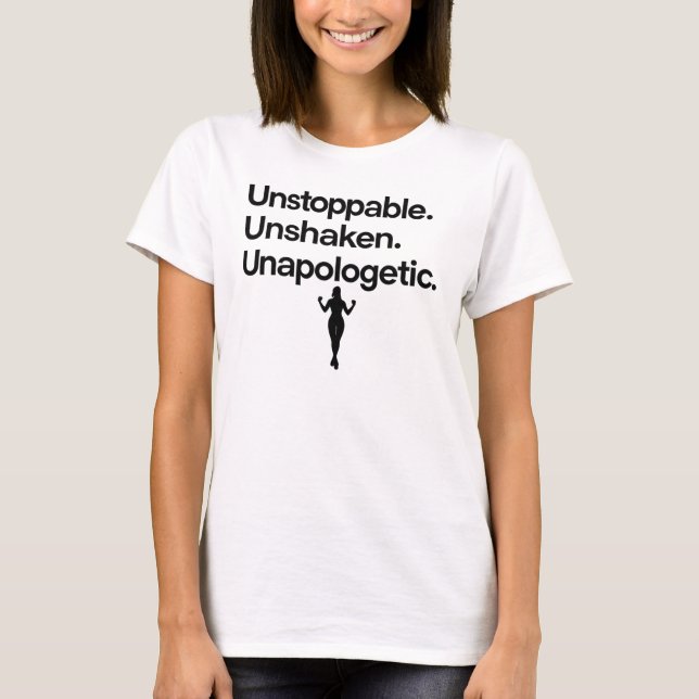 Camiseta Audaz e intrépida cita de arte para el empoderamie (Anverso)
