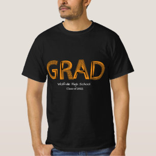 Camiseta Audaz Grad Trendy Graduation Personalized T-Shirt