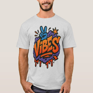 Camiseta Audaz graffiti "Vibes" Street Art