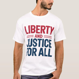 Camiseta Audaz libertad y justicia: estadounidense