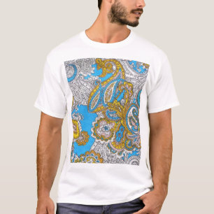 Camiseta Audaz Ornamento Psicodélico Islámico Grungy