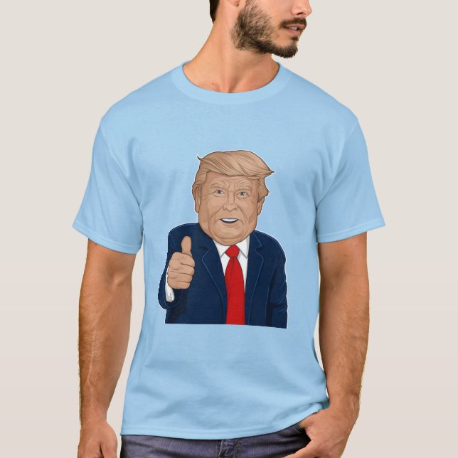 Camiseta Audaz Trump Thumbs-Up (Anverso)