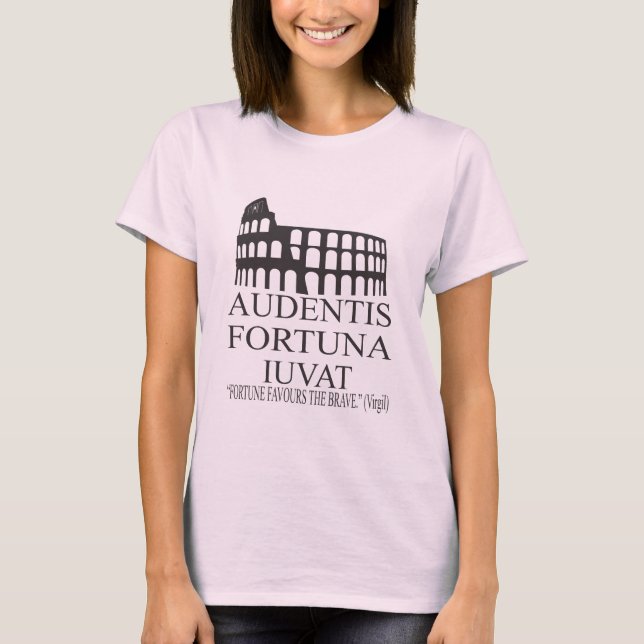 Camiseta Audentes Fortuna Iuvat - Citas latinas (Anverso)