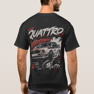 Camiseta Audi Quattro Drift Motorsport Logo Fron