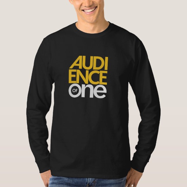 Camiseta Audiencia de una (Anverso)