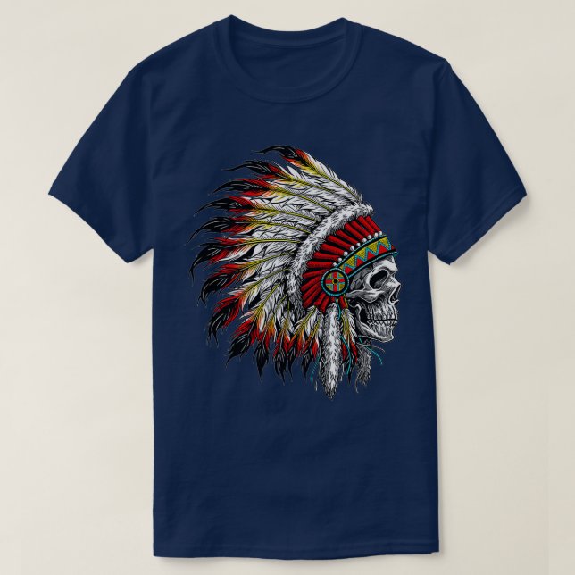 Camiseta Audífono nativo americano  (Diseño del anverso)