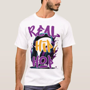 Camiseta Audífonos de Hip Hop reales T-Shirt - Calle urbana