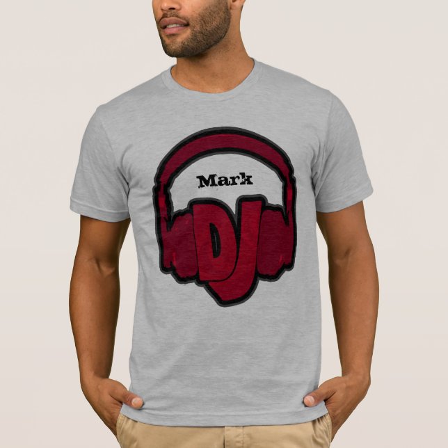 Camiseta audífonos para DJ personalizado de moda (Anverso)