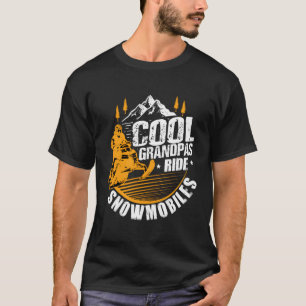 Camiseta Audífonos que viajan en moto de nieve motos de nie