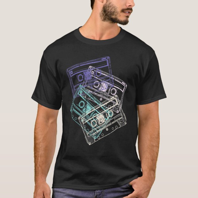 Camiseta Audio Cassette 80s Costume Fiesta 3 (Anverso)