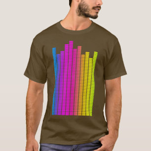 Camiseta Audio de Ingeniero de Sonido Equalizador de Música