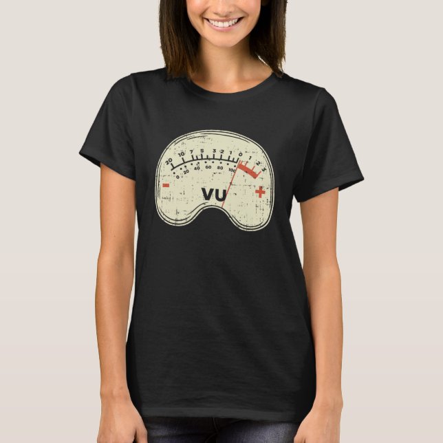 Camiseta Audio Engineer Vu Meter for Audio Technician Sound (Anverso)