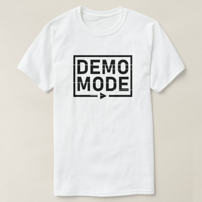Camiseta Audio V1 en modo de demostración (Diseño del anverso)