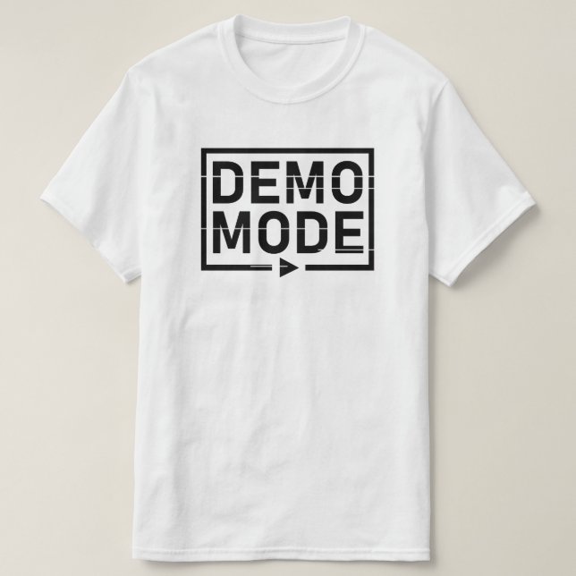 Camiseta Audio V1 en modo de demostración (Diseño del anverso)