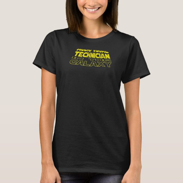 Camiseta Audio Visual Technician Space Backside (Anverso)