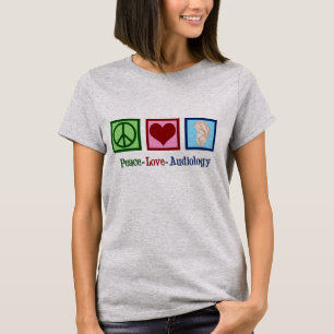 Camiseta Audiología de amor por la paz