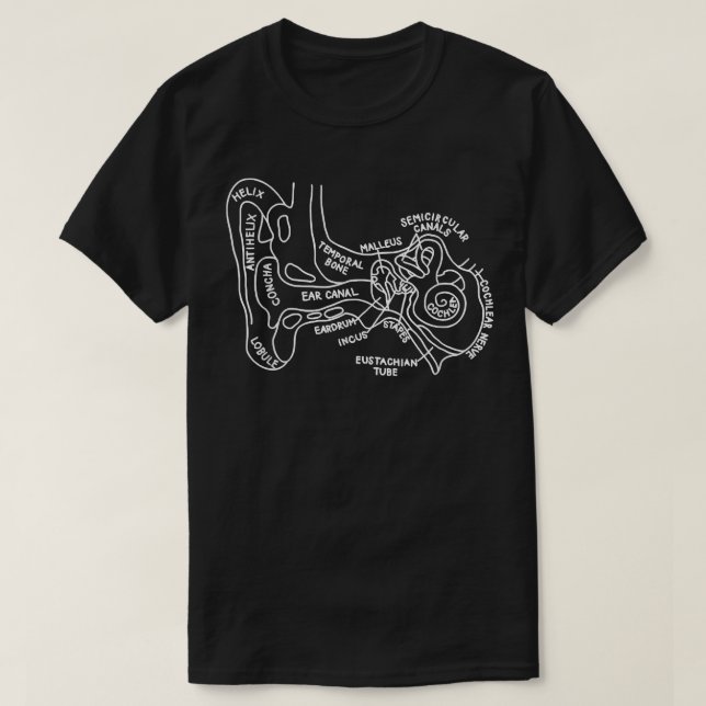 Camiseta Audiólogo de Audiología del Oído Interior Terapia  (Diseño del anverso)
