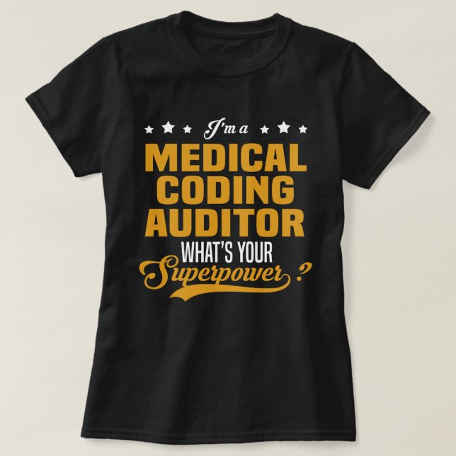 Camiseta Auditor de codificación médica (Diseño del anverso)