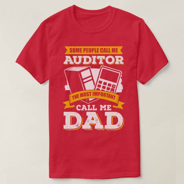Camiseta Auditor de contabilidad de CPA Papá Padre Regalo (Diseño del anverso)