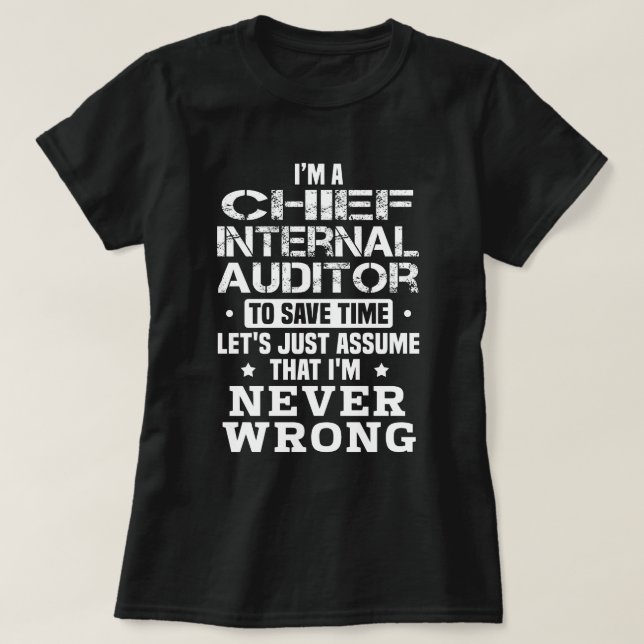Camiseta Auditor interno jefe (Diseño del anverso)