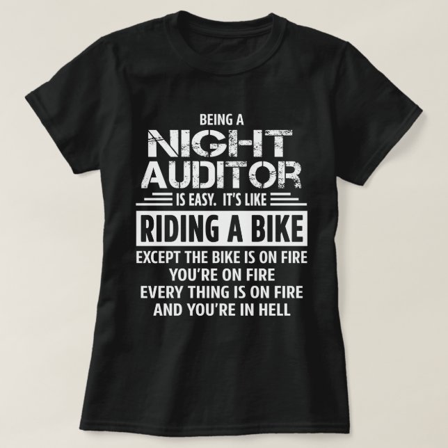 Camiseta Auditor nocturno (Diseño del anverso)