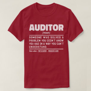 Camiseta Auditor Noun Definition Company Worker Dad Funny