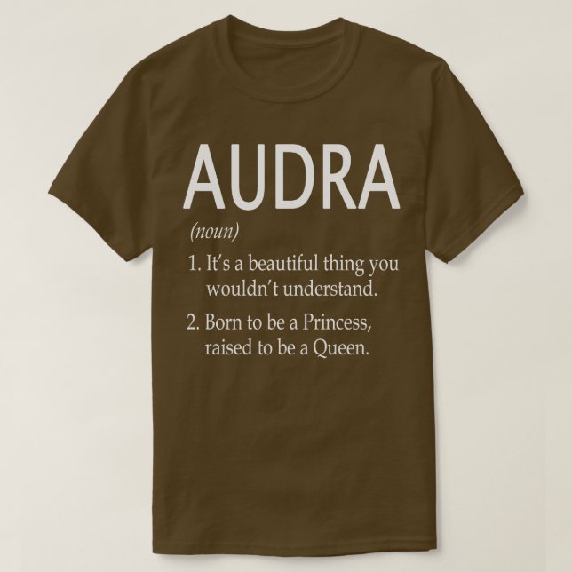 Camiseta Audra Name Gift (Diseño del anverso)