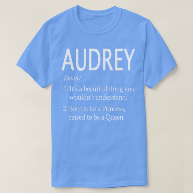 Camiseta Audrey Name Gift (Diseño del anverso)