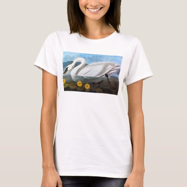 Camiseta Audubon: Cisne común (Anverso)