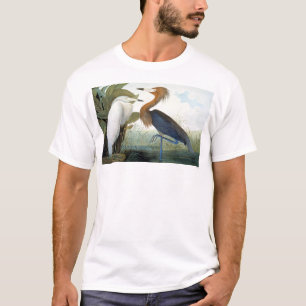 Camiseta Audubon: Egret rojizo o garza púrpura