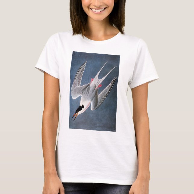Camiseta Audubon: Golondrina de mar rosada (Anverso)