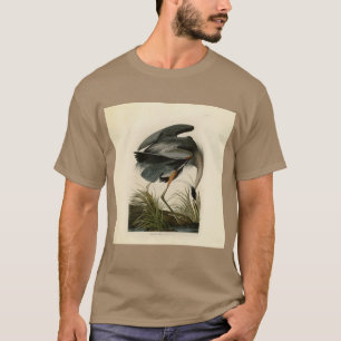 Camiseta Audubon Great Blue Heron Marsh Bird