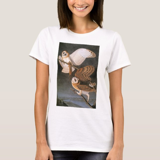 Camiseta Audubon: Lechuza Barnera (Anverso)