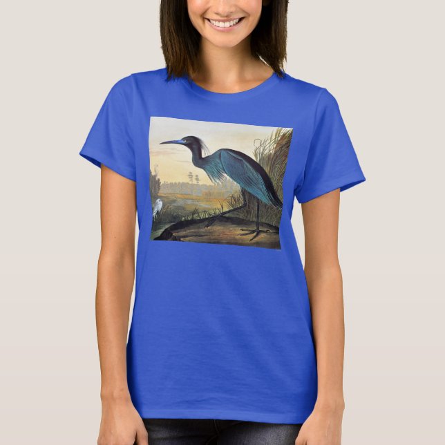 Camiseta Audubon: Pequeña Perla Azul (Anverso)