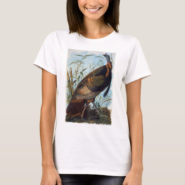 Camiseta Audubon: Turquía salvaje (Anverso)