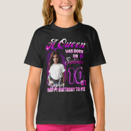 Camiseta Aueen nació el Chica del cumpleaños de septiembre