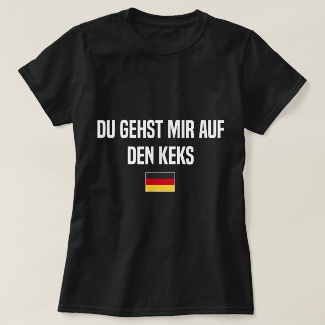 Camiseta Auf den Keks Gehen Alemán Alemán (Diseño del anverso)