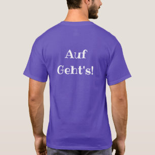 Camiseta ¡Auf Geht de DMV! Logotipo del blanco de la