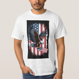 Camiseta Auge de la libertad: audaz patriota águila norteam