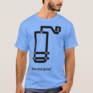 Camiseta Auge del café y gris negro