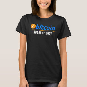 Camiseta Auge o caída de Bitcoin Diversión Bitcoin Cadena d