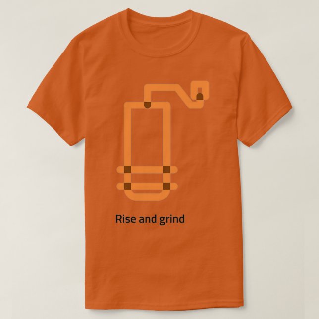 Camiseta Auge y grind del café 2 (Diseño del anverso)