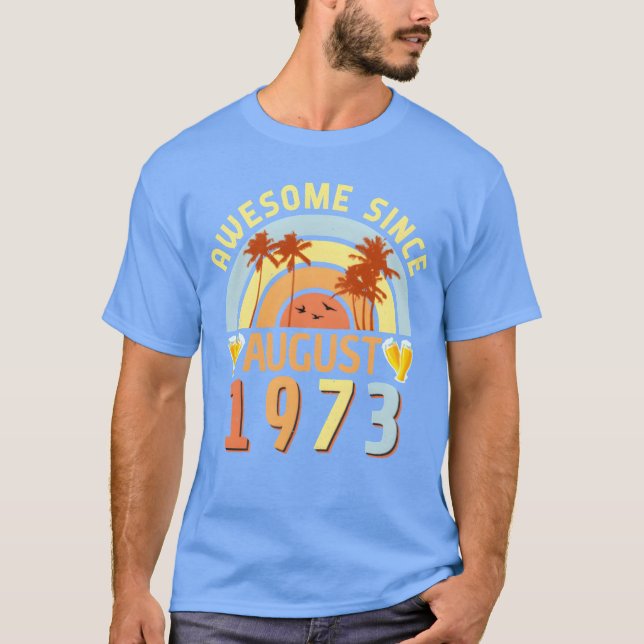 Camiseta August 1973 Vintage family (Anverso)