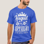 Camiseta August Birthday August Is My Birthday Yes The Whol<br><div class="desc">August Birthday August Is My Birthday Yes The Whole Month  .</div>
