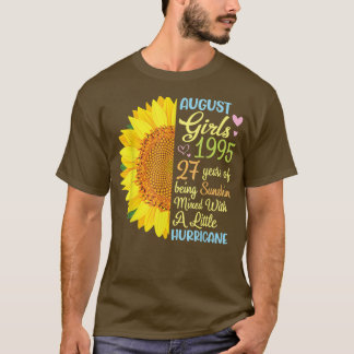Camiseta August Girls 1995 27 Years Of Being Sunshine Mied 