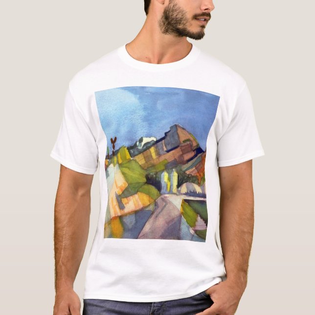 Camiseta August Macke - paisaje rocoso (Anverso)