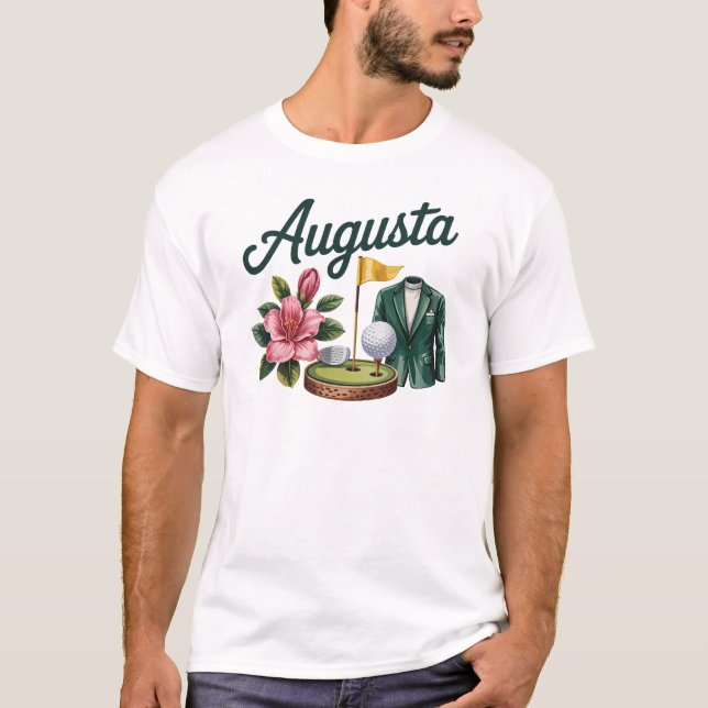 Camiseta Augusta Georgia Azalea Golf Pimento Chaqueta de qu (Anverso)