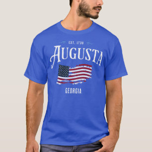 Camiseta Augusta Georgia GA Patriótico Bandera de los Estad